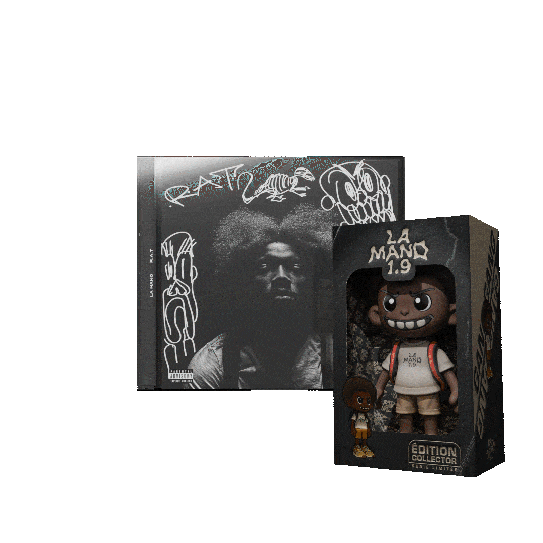 PACK CD R.A.T EXCLUSIF (ART BY SLAWN) + PELUCHE LA MANO 1.9