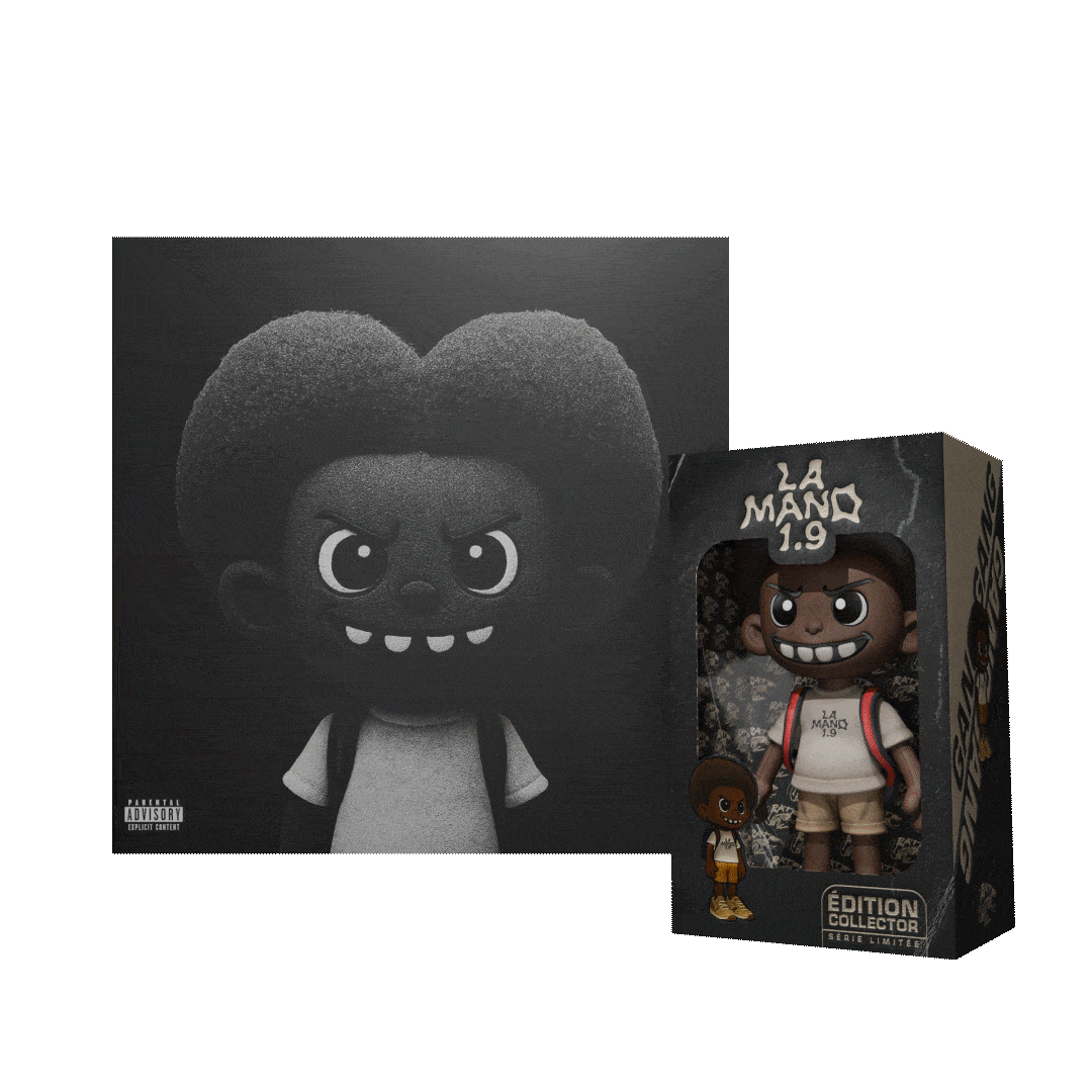 PACK VINYLE (ÉDITION R.A.T POP) + PELUCHE LA MANO 1.9